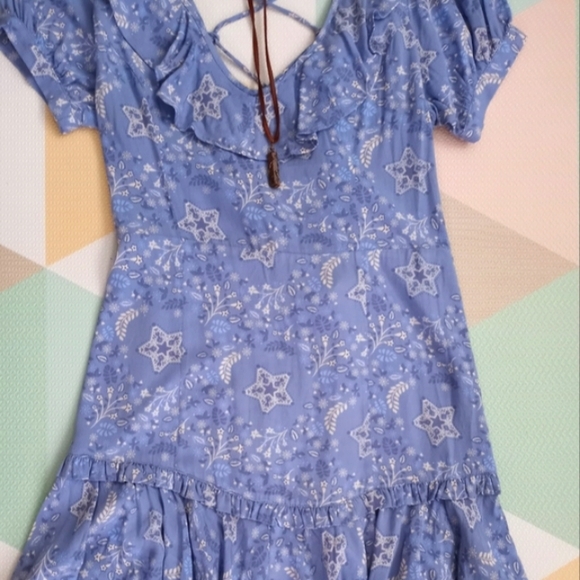 SPELL Celestial Chambray Play Mini Dress M - Picture 5 of 13